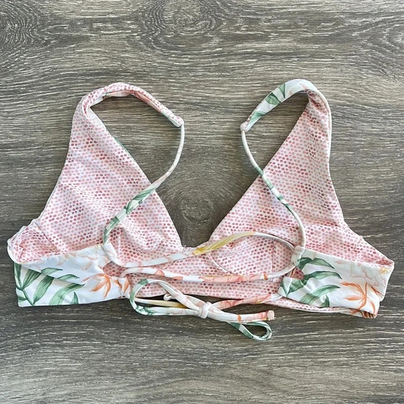 Rip Curl La Bonita Reversible Crop & Hi Waist Cheeky Bottom, bone - Picture 6 of 15